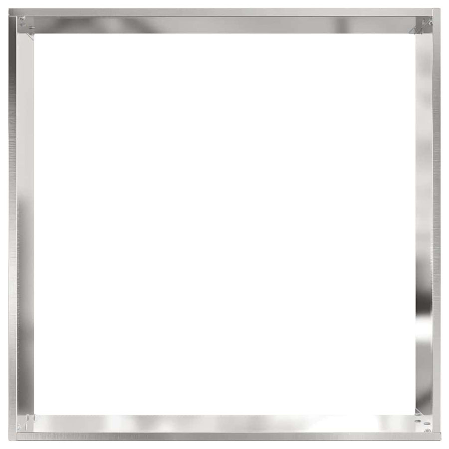Tuinrand 6 pcs Zilver 50 x 50 x 13 cm Roestvrij staal