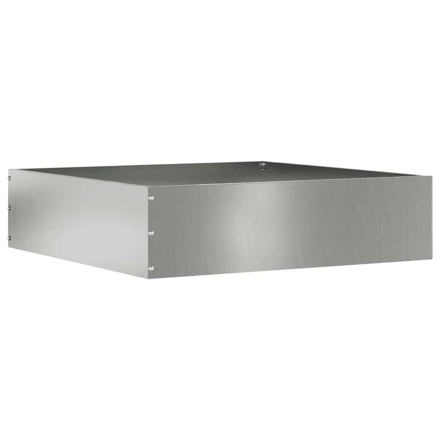 Tuinrand 6 pcs Zilver 50 x 50 x 13 cm Gegalvaniseerd staal
