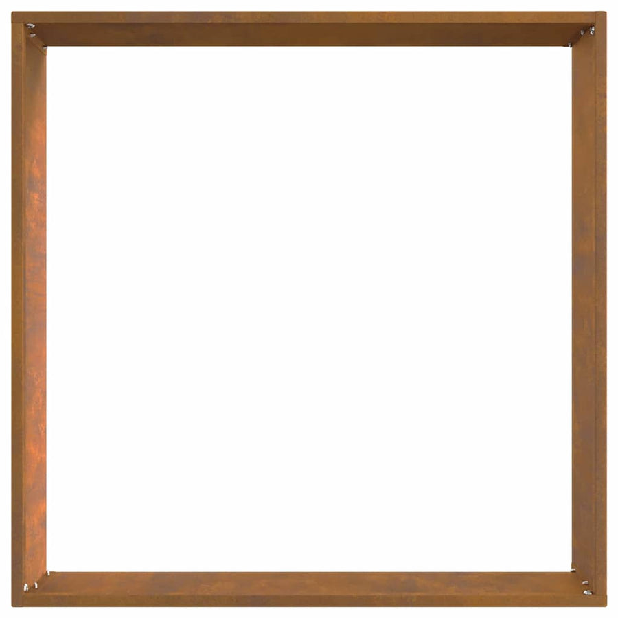 Tuinrand 6 pcs Roestig 50 x 50 x 13 cm Cortenstaal