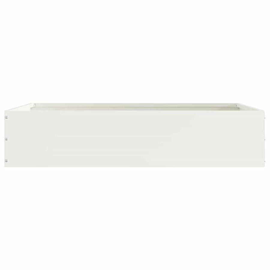 Tuinrand Wit 60 x 60 x 13 cm Staal