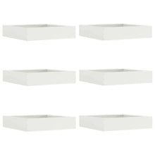 Tuinrand 6 pcs Wit 60 x 60 x 13 cm Staal