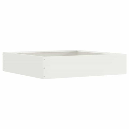 Tuinrand 6 pcs Wit 60 x 60 x 13 cm Staal