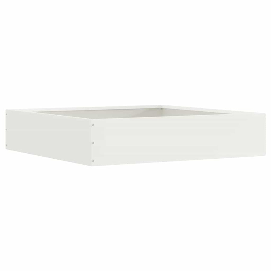 Tuinrand 6 pcs Wit 60 x 60 x 13 cm Staal