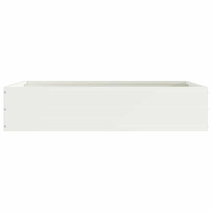 Tuinrand 6 pcs Wit 60 x 60 x 13 cm Staal