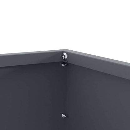 Tuinrand Antraciet 60 x 60 x 13 cm Staal