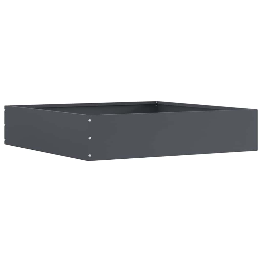Tuinrand 6 pcs Antraciet 60 x 60 x 13 cm Staal