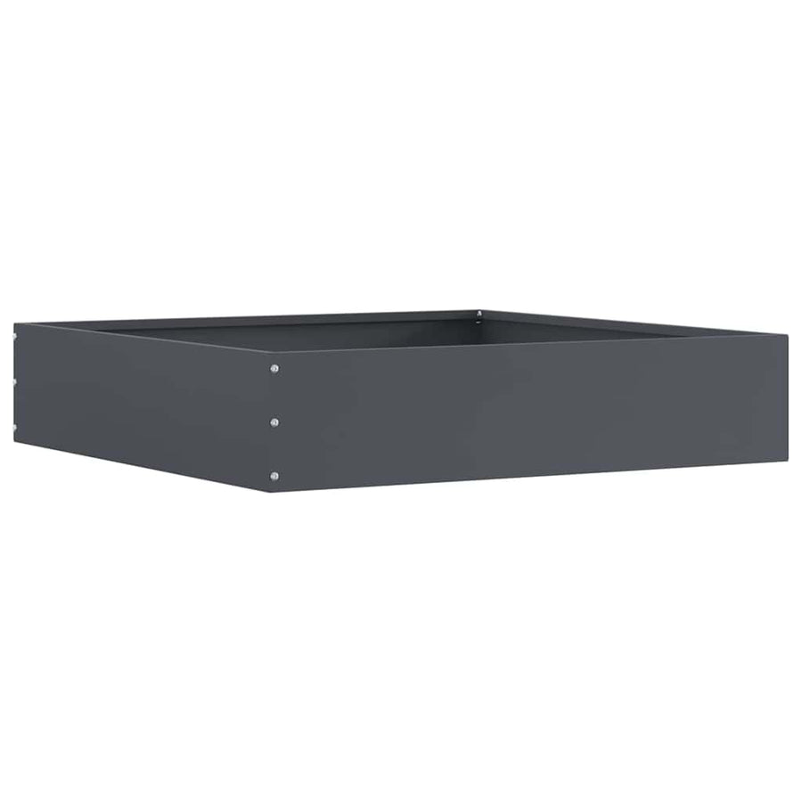 Tuinrand 6 pcs Antraciet 60 x 60 x 13 cm Staal