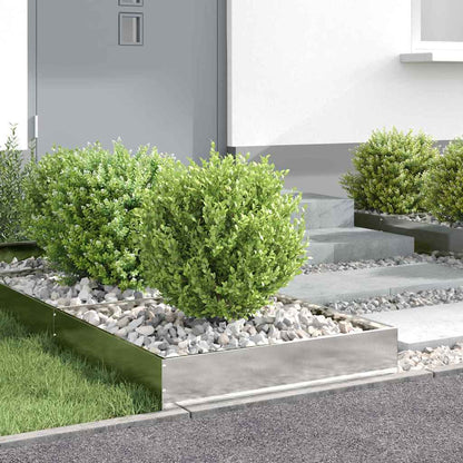 Tuinrand Zilver 60 x 60 x 13 cm Roestvrij staal