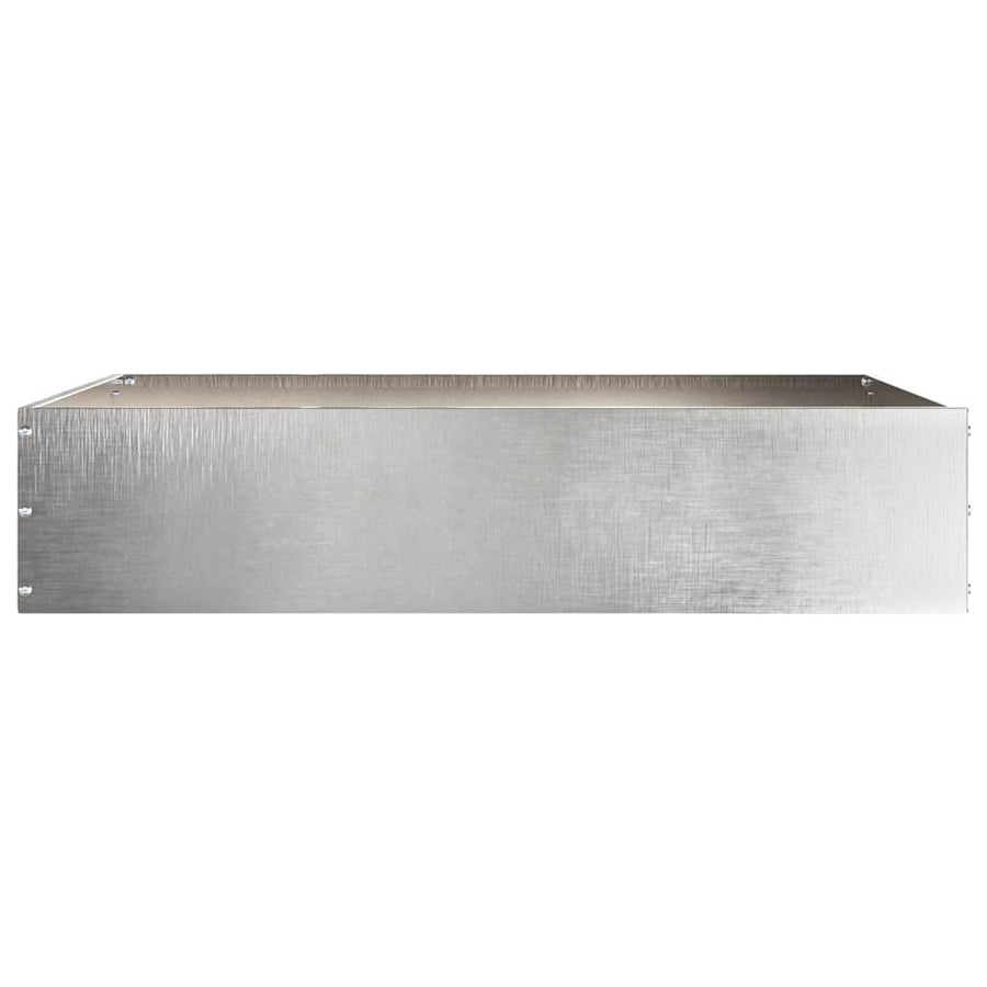 Tuinrand 6 pcs Zilver 60 x 60 x 13 cm Roestvrij staal