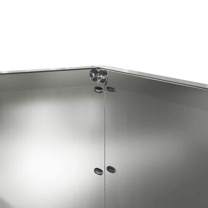 Tuinrand Zilver 60 x 60 x 13 cm Gegalvaniseerd staal