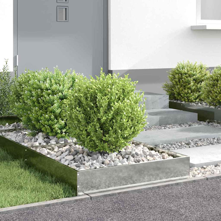Tuinrand Zilver 60 x 60 x 13 cm Gegalvaniseerd staal