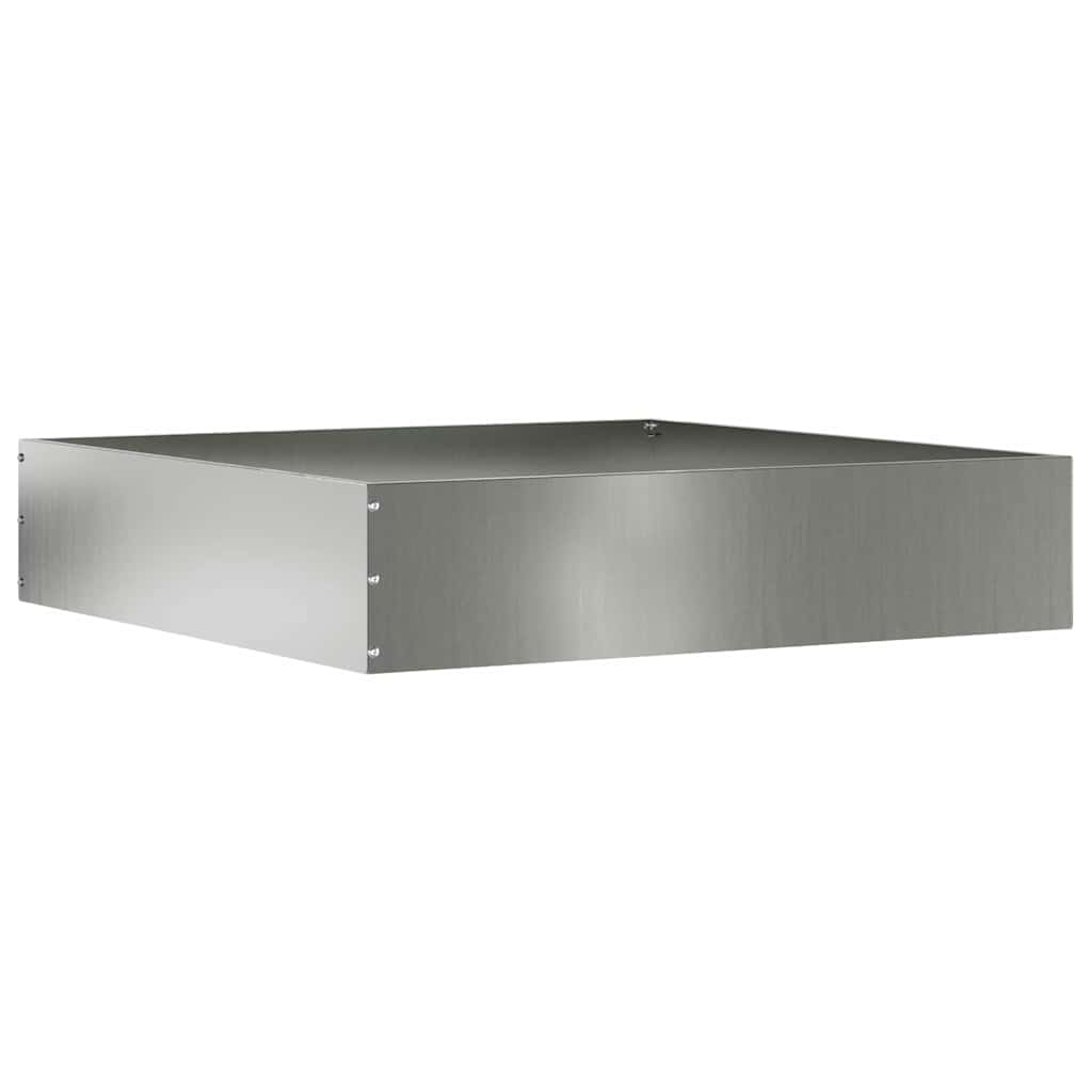Tuinrand 6 pcs Zilver 60 x 60 x 13 cm Gegalvaniseerd staal