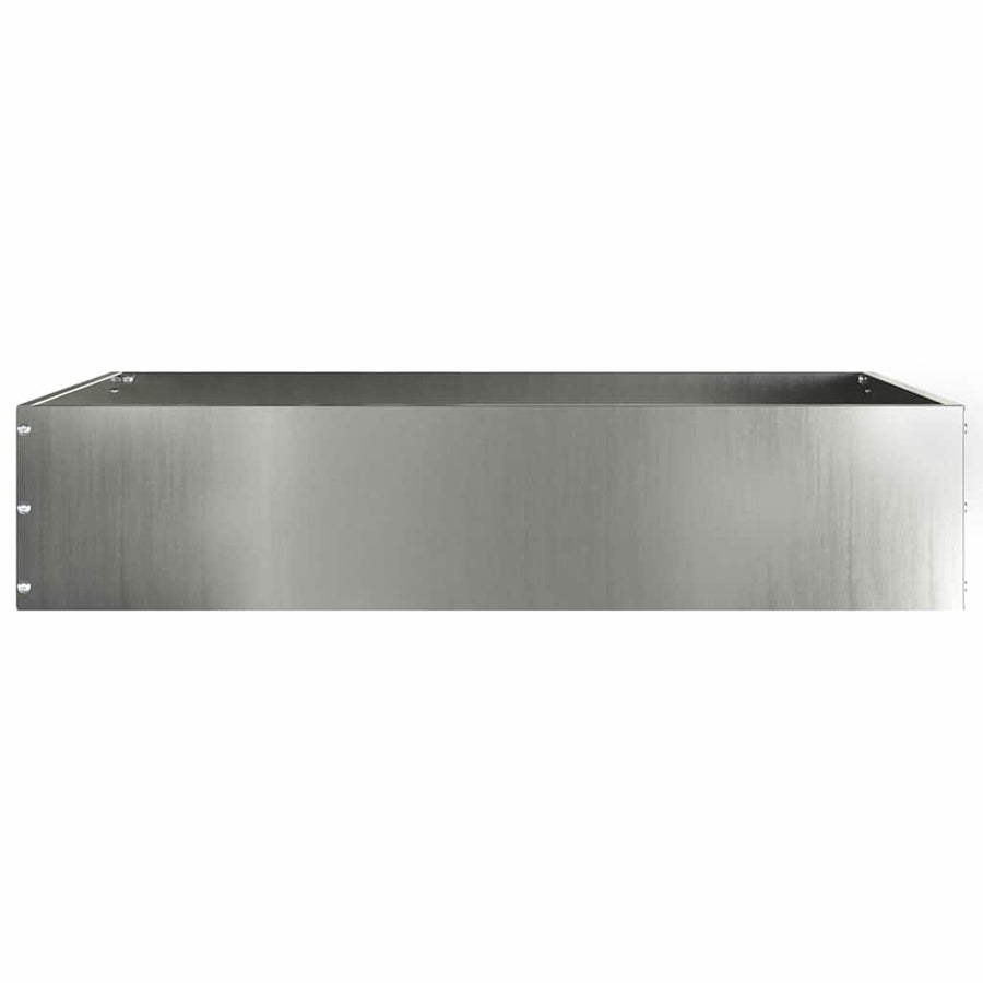 Tuinrand 6 pcs Zilver 60 x 60 x 13 cm Gegalvaniseerd staal