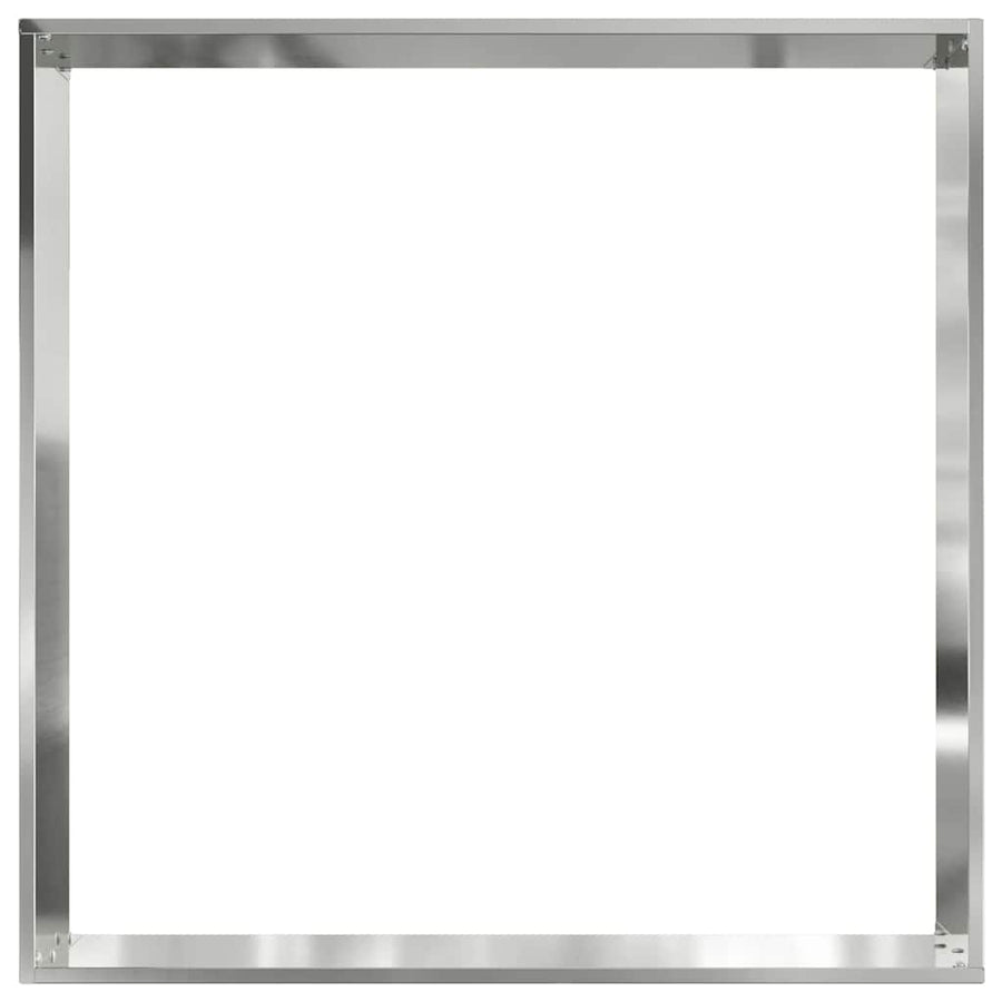 Tuinrand 6 pcs Zilver 60 x 60 x 13 cm Gegalvaniseerd staal