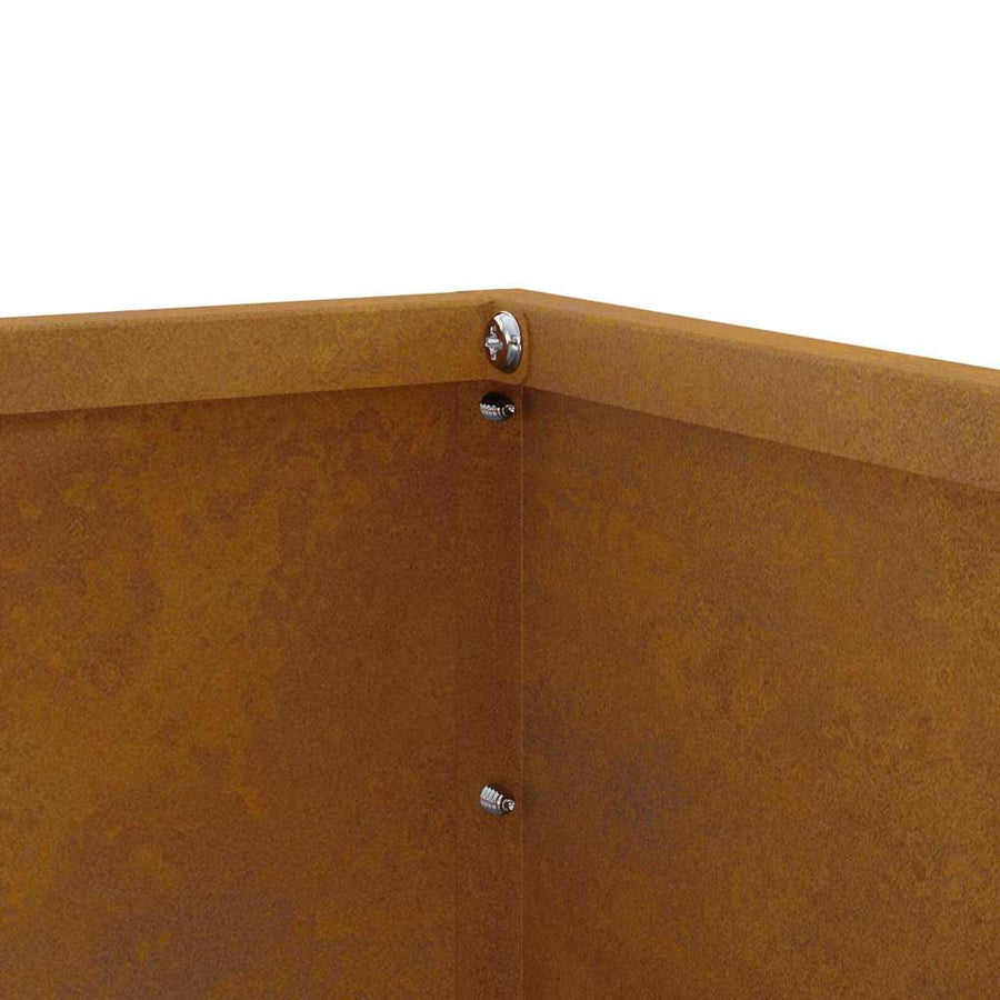 Tuinrand Roestig 60 x 60 x 13 cm Cortenstaal