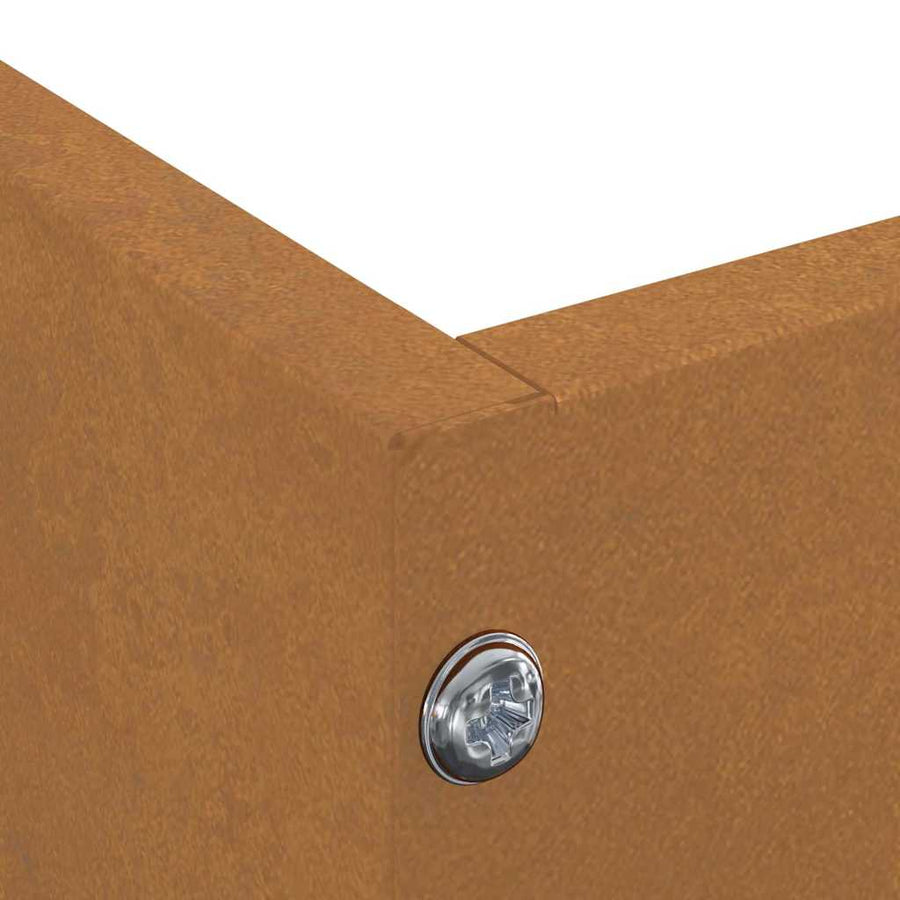 Tuinrand 6 pcs Roestig 60 x 60 x 13 cm Cortenstaal