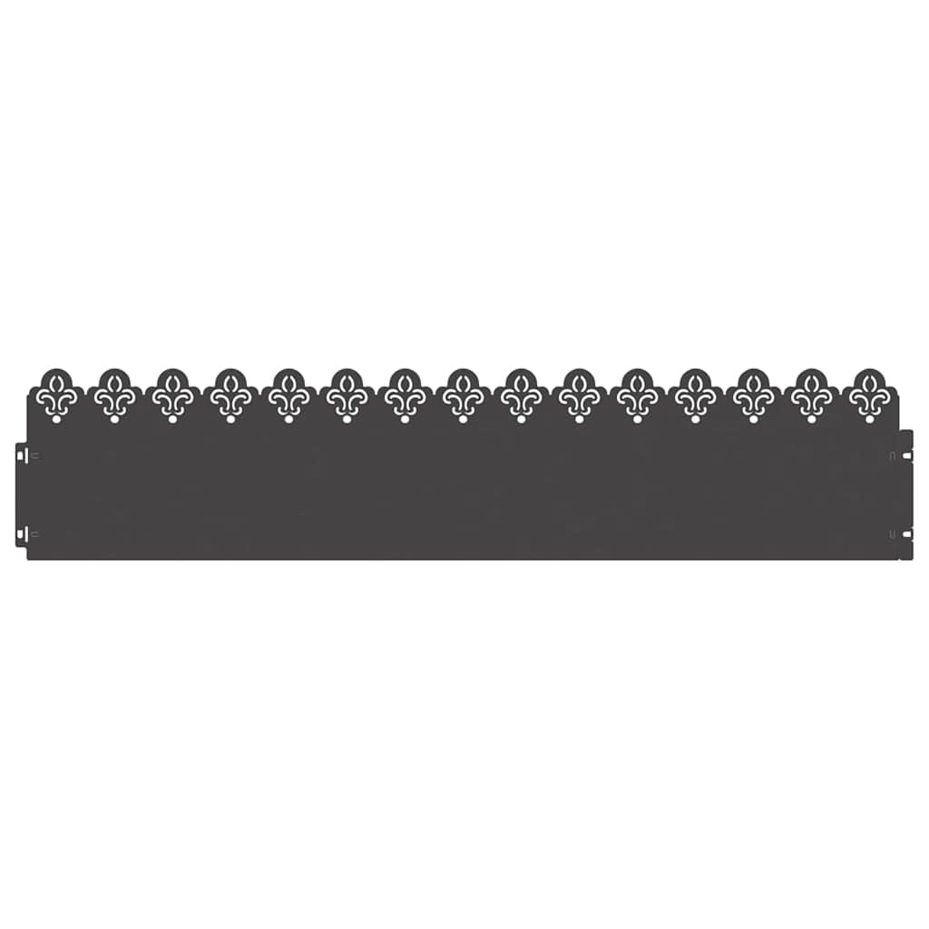Gazonranden 20 pcs Zwart 103 x 0,05 x 22 cm Staal