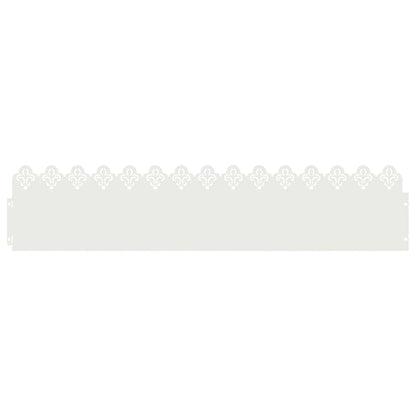 Gazonranden 20 pcs Wit 103 x 0,05 x 22 cm Staal
