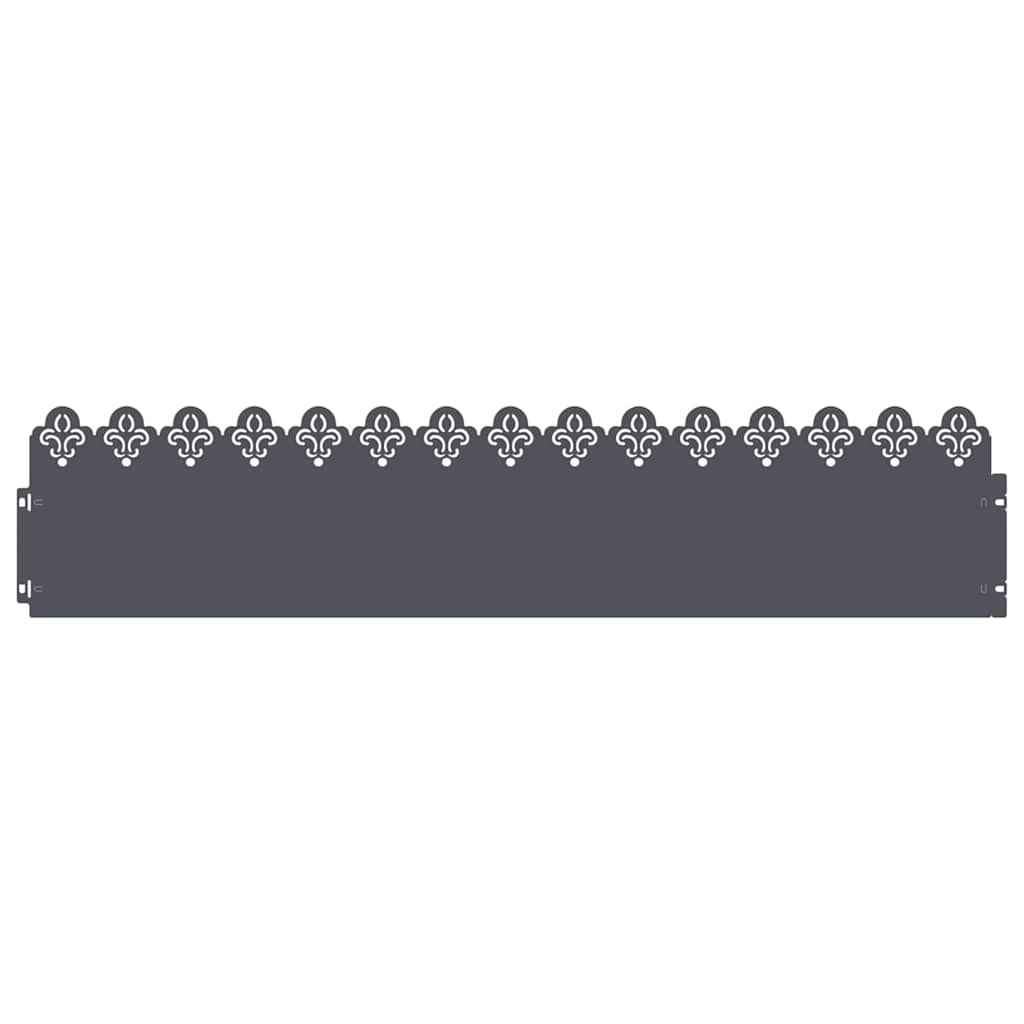 Gazonranden 20 pcs Antraciet 103 x 0,05 x 22 cm Staal