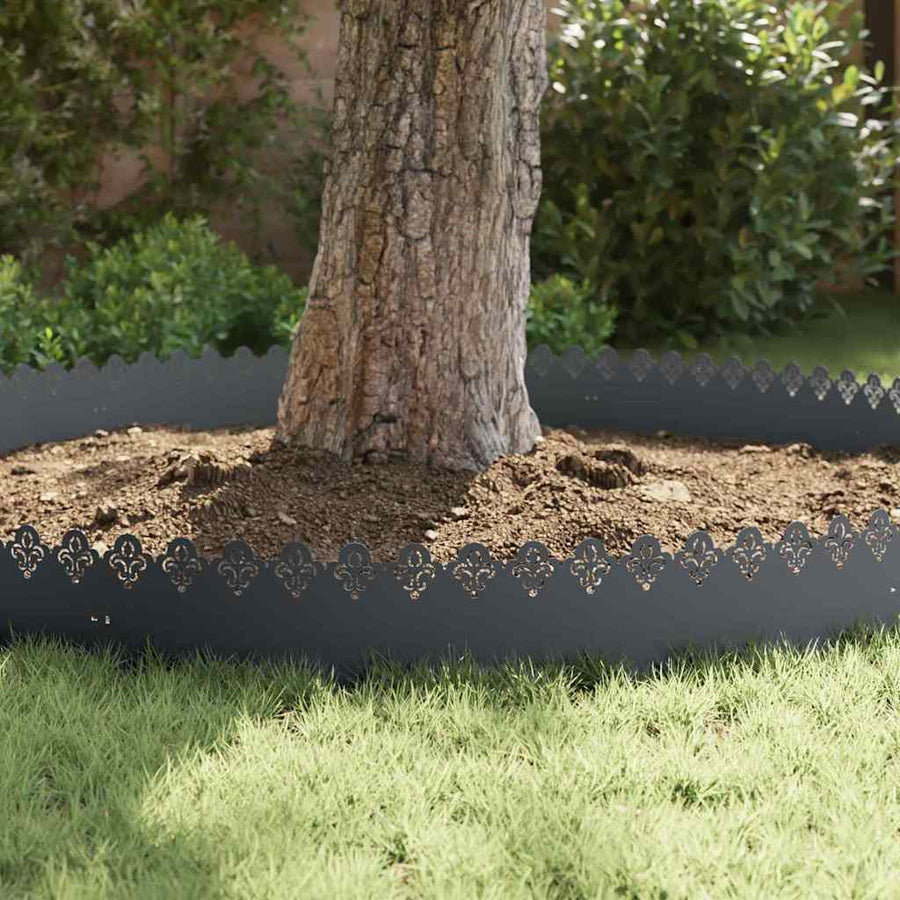Gazonranden 30 pcs Antraciet 103 x 0,05 x 22 cm Staal