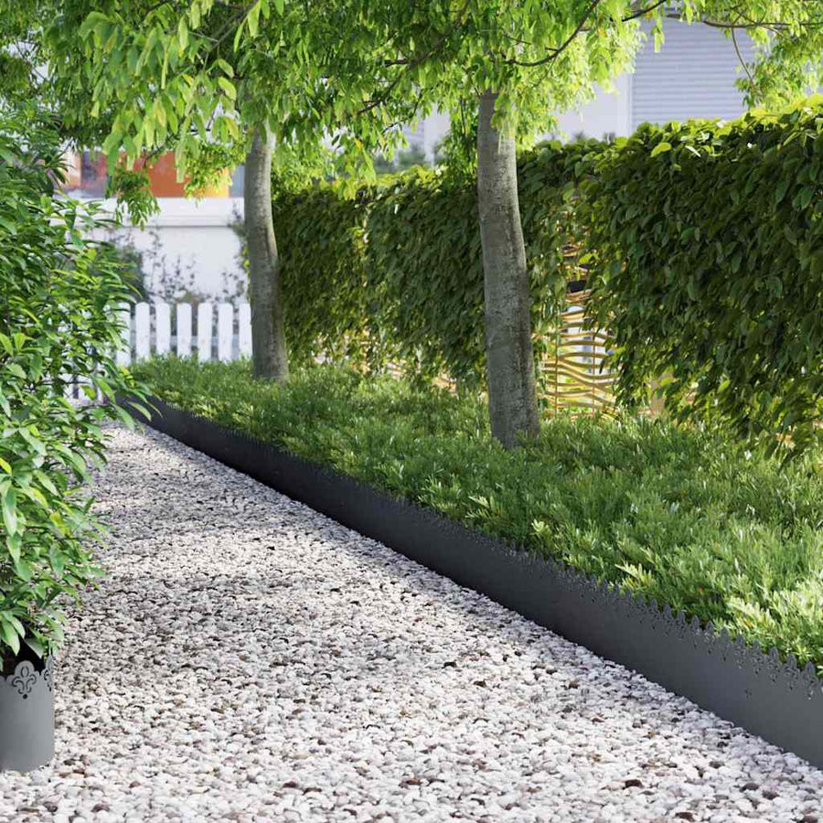 Gazonranden 30 pcs Antraciet 103 x 0,05 x 22 cm Staal