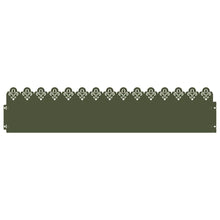 Gazonranden 10 pcs Olijf Groen 103 x 0,05 x 22 cm Staal