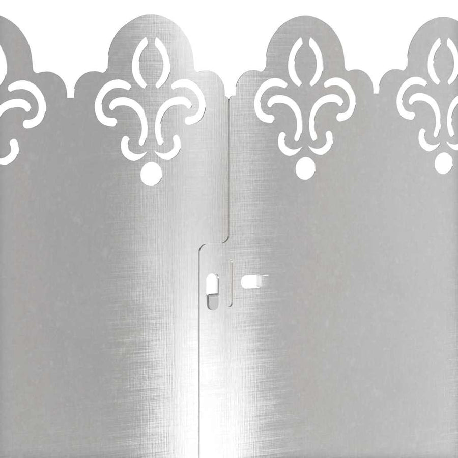 Gazonranden 20 pcs Zilver 103 x 0,05 x 22 cm Roestvrij staal