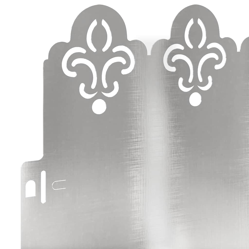 Gazonranden 30 pcs Zilver 103 x 0,05 x 22 cm Roestvrij staal