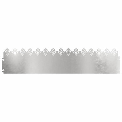 Gazonranden 30 pcs Zilver 103 x 0,05 x 22 cm Roestvrij staal