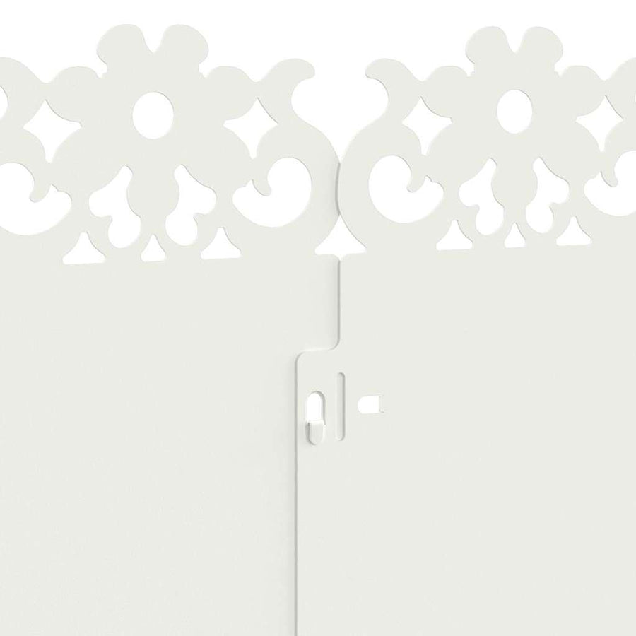 Gazonranden 10 pcs Wit 103 x 0,05 x 22 cm Staal