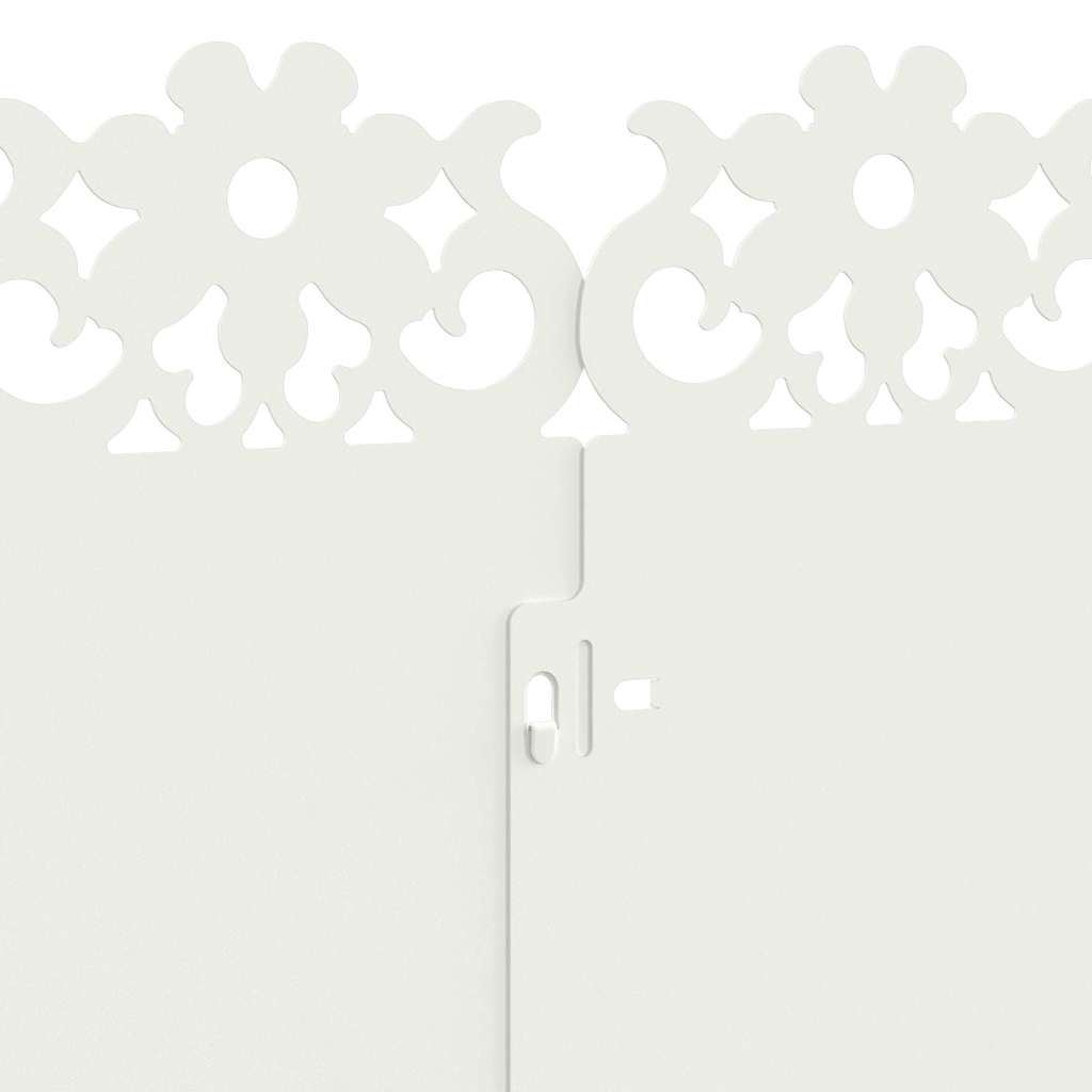 Gazonranden 20 pcs Wit 103 x 0,05 x 22 cm Staal