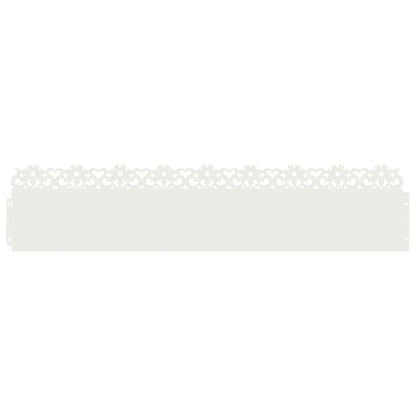 Gazonranden 20 pcs Wit 103 x 0,05 x 22 cm Staal