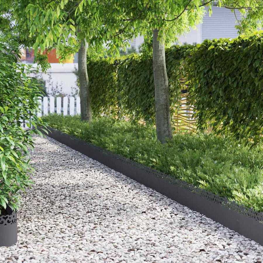 Gazonranden 30 pcs Antraciet 103 x 0,05 x 22 cm Staal