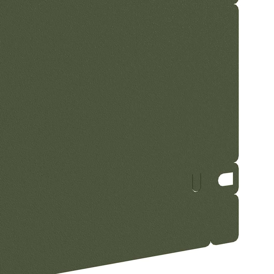 Gazonranden 10 pcs Olijf Groen 103 x 0,05 x 22 cm Staal
