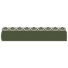 Gazonranden 10 pcs Olijf Groen 103 x 0,05 x 22 cm Staal