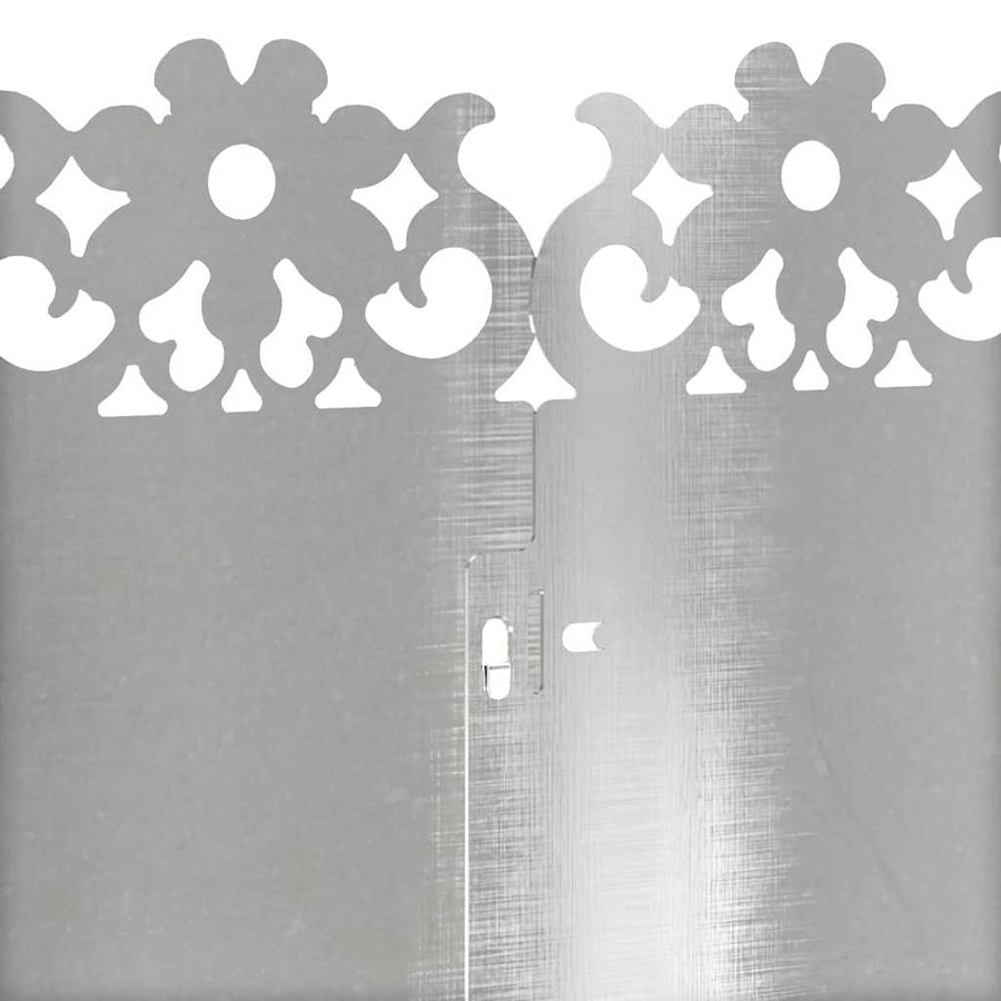 Gazonranden 10 pcs Zilver 103 x 0,05 x 22 cm Roestvrij staal