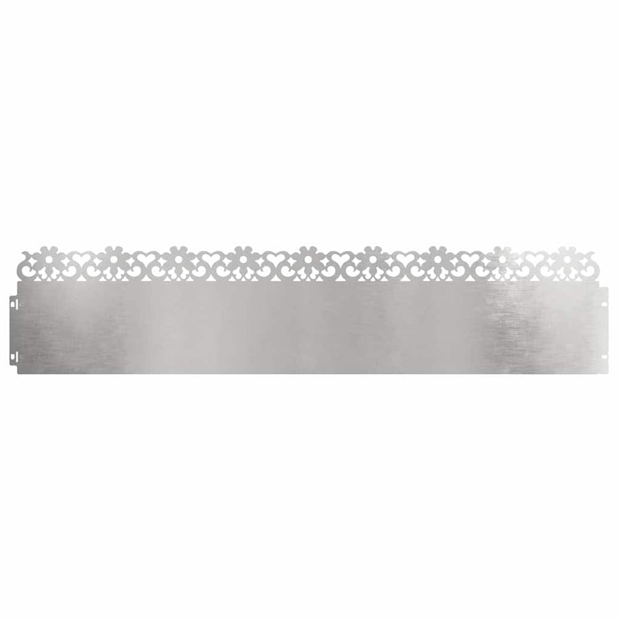 Gazonranden 10 pcs Zilver 103 x 0,05 x 22 cm Roestvrij staal