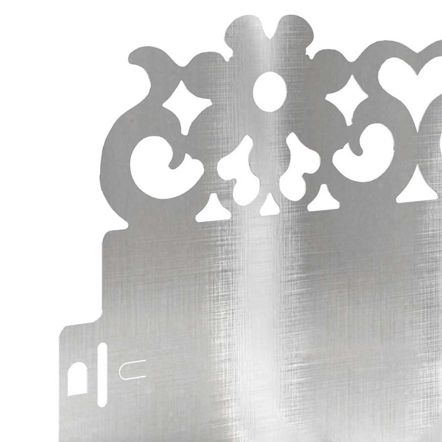 Gazonranden 20 pcs Zilver 103 x 0,05 x 22 cm Roestvrij staal