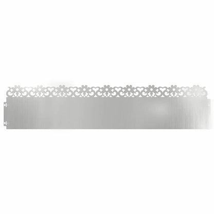 Gazonranden 10 pcs Zilver 103 x 0,05 x 22 cm