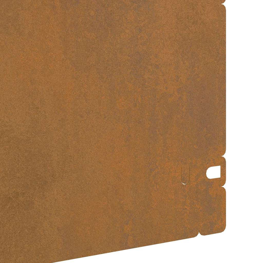 Gazonranden 10 pcs Roestig 103 x 0,05 x 22 cm Cortenstaal