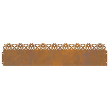 Gazonranden 30 pcs Roestig 103 x 0,05 x 22 cm Cortenstaal