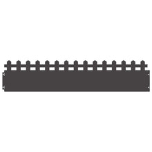 Gazonranden 10 pcs Zwart 103 x 0,05 x 22 cm Staal