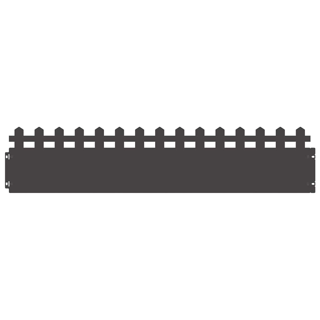 Gazonranden 30 pcs Zwart 103 x 0,05 x 22 cm Staal