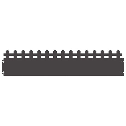 Gazonranden 30 pcs Zwart 103 x 0,05 x 22 cm Staal