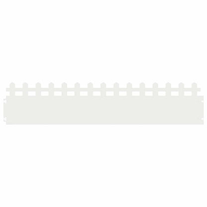 Gazonranden 20 pcs Wit 103 x 0,05 x 22 cm Staal