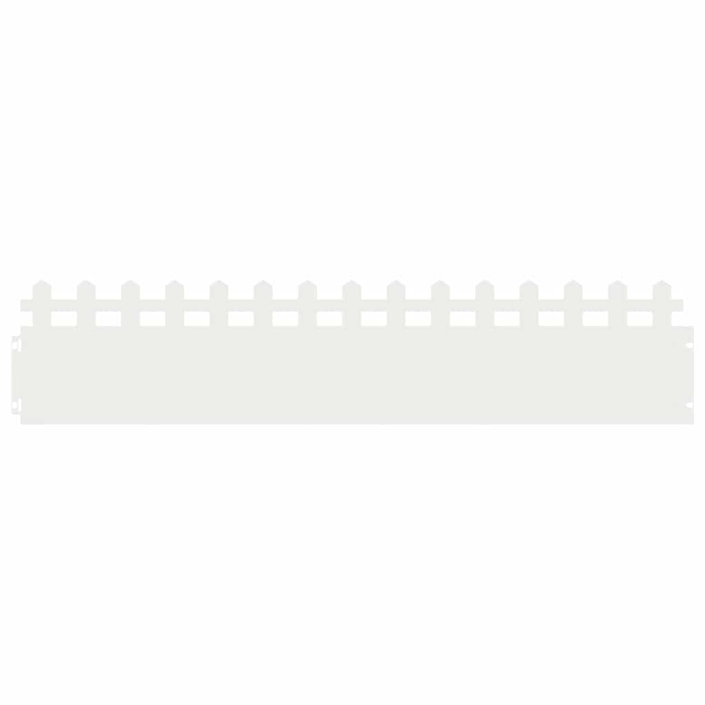 Gazonranden 30 pcs Wit 103 x 0,05 x 22 cm Staal