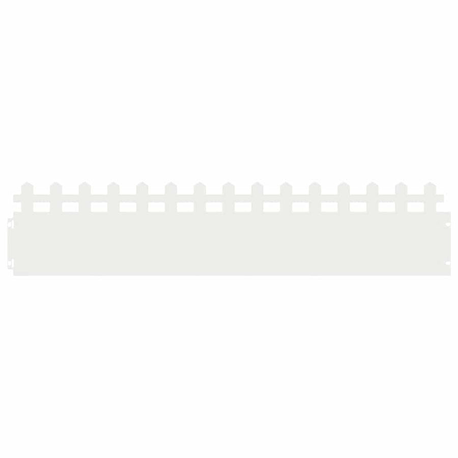 Gazonranden 30 pcs Wit 103 x 0,05 x 22 cm Staal