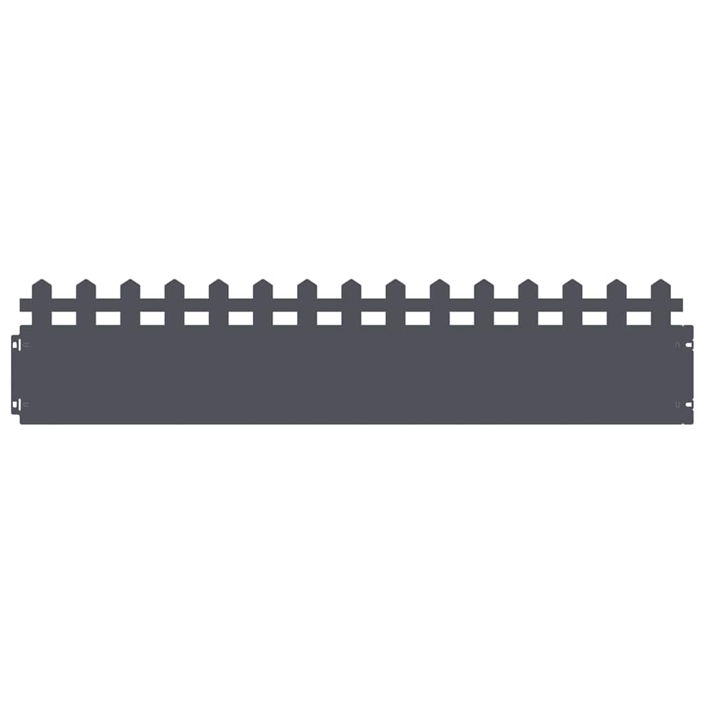 Gazonranden 20 pcs Antraciet 103 x 0,05 x 22 cm Staal