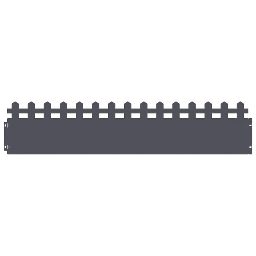 Gazonranden 20 pcs Antraciet 103 x 0,05 x 22 cm Staal