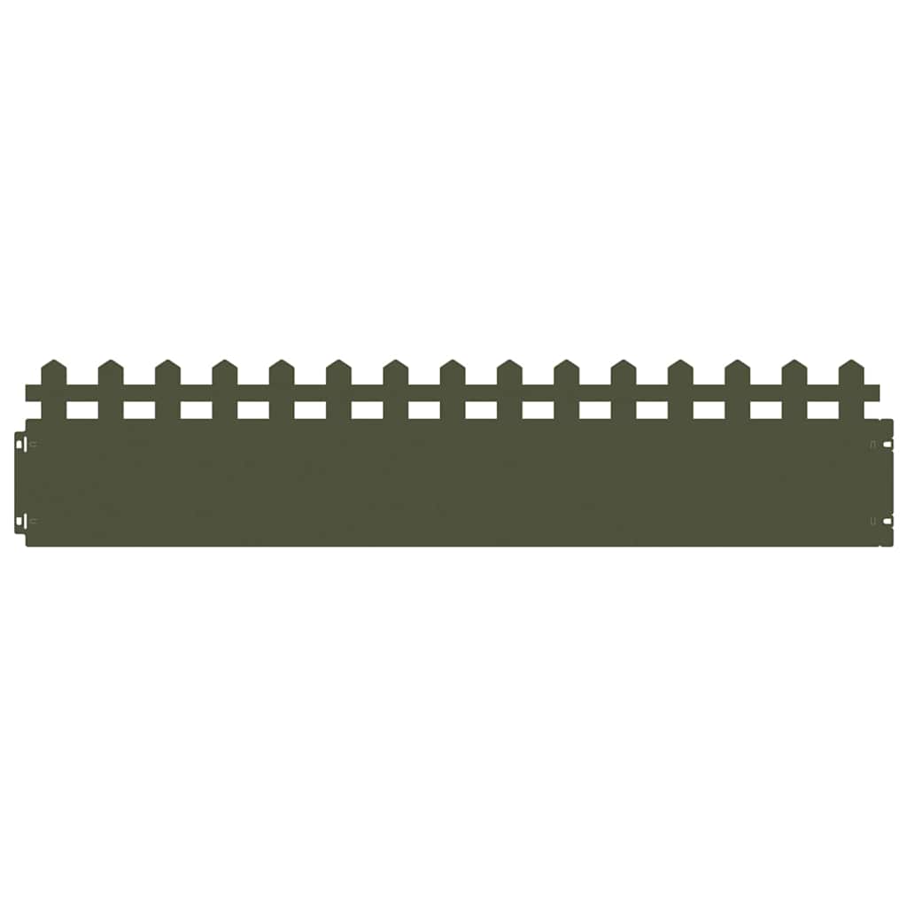 Gazonranden 30 pcs Olijf Groen 103 x 0,05 x 22 cm Staal